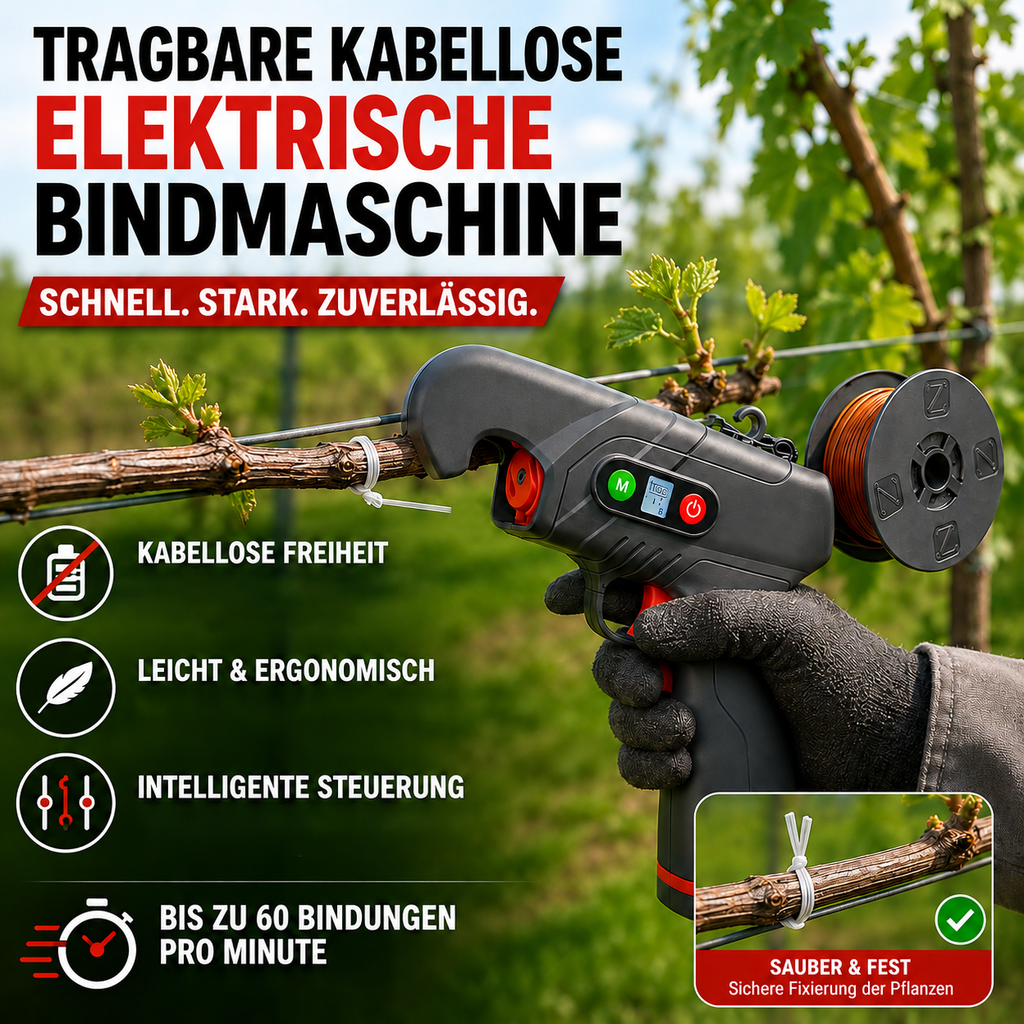 Kabellose elektrische Astbindemaschine